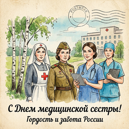 Открытка с Днем Медсестры