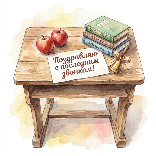 Картинка с душевными словами на последний звонок
