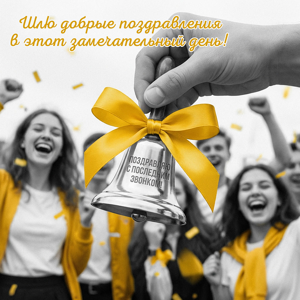 Открытка на последний звонок для преподавателей