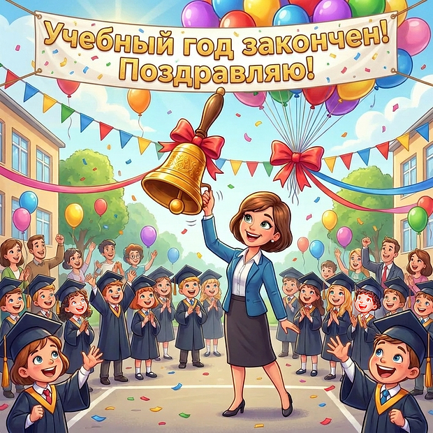 Открытка на последний звонок для учителей

