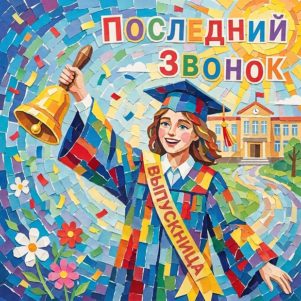 Скачать открытку на последний звонок
