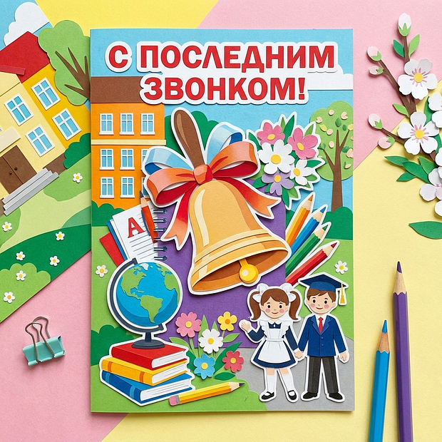Картинка с теплыми словами на последний звонок
