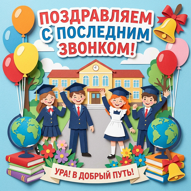 Бесплатная картинка на последний звонок
