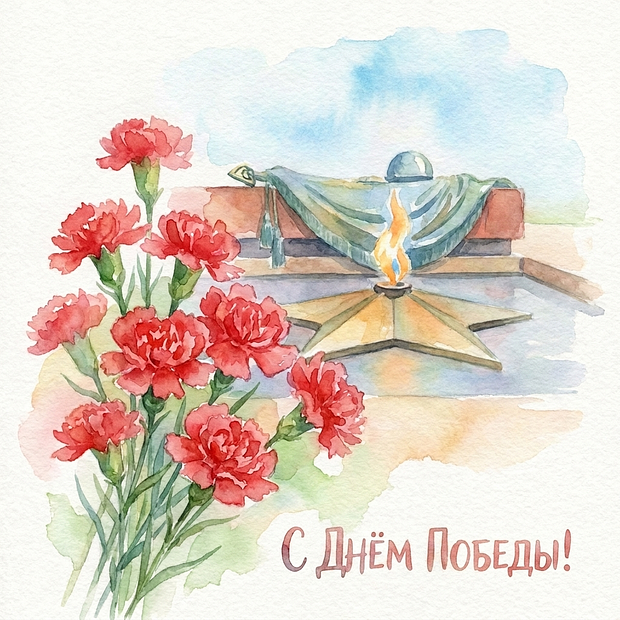 Красивая открытка с Днем Победы
