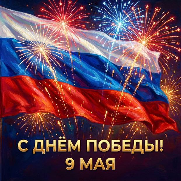 Скачать картинку открытку на 9 Мая
