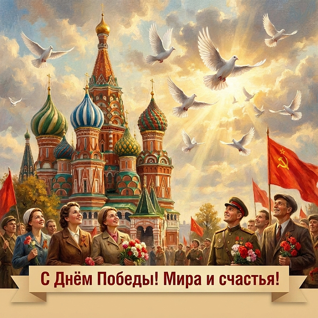 Бесплатная картинка на 9 Мая
