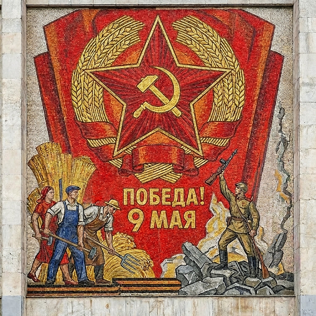 Советская открытка с Днем Победы
