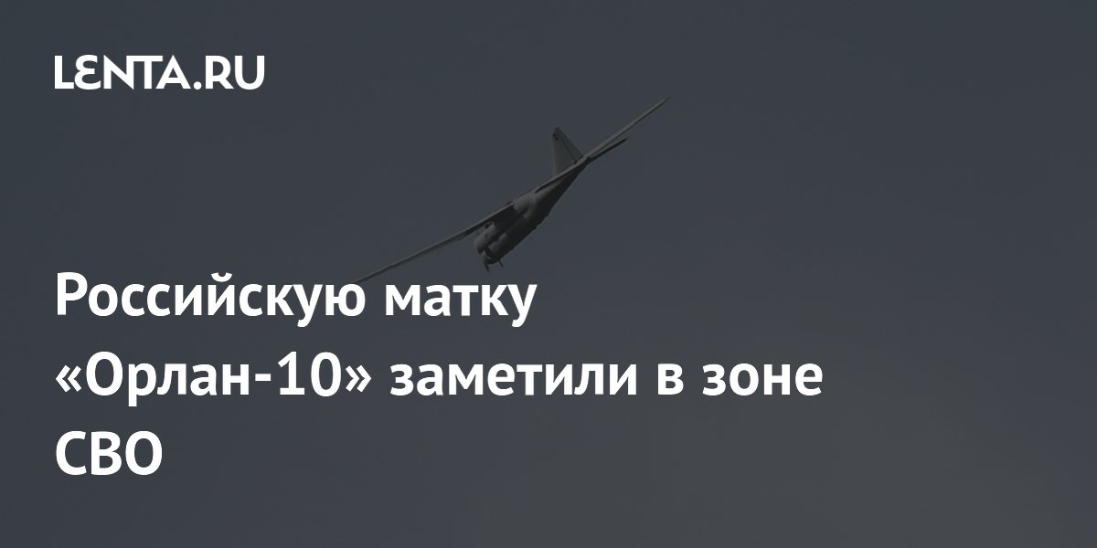Российскую матку «Орлан-10» заметили в зоне СВО