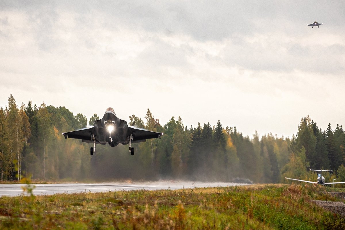 Истребитель F-35A Lockheed Martin в Терво, Финляндия
