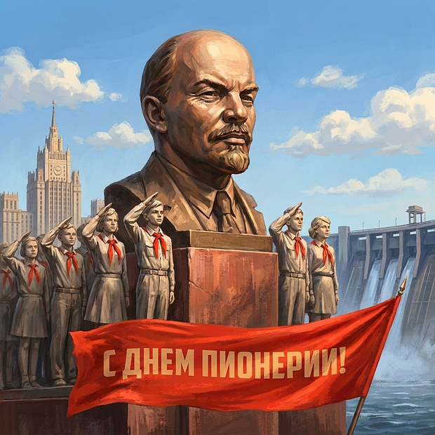 Картинка с поздравлением ко Дню пионерии
