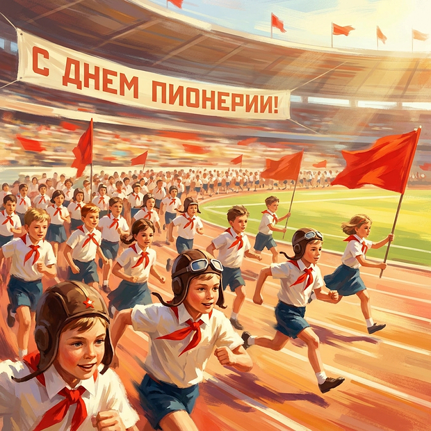 Открытки с Днем пионерии
