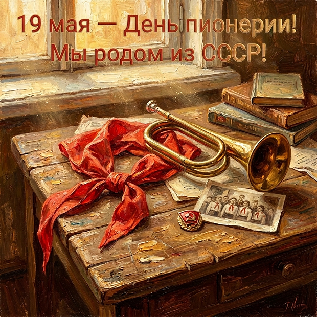 Открытка на День пионерии

