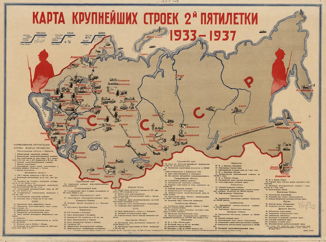 Крупнейшие стройки второй пятилетки