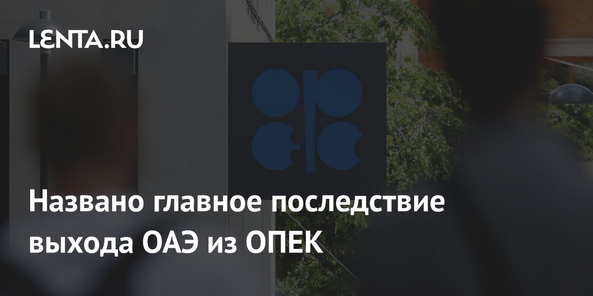 Названо главное последствие выхода ОАЭ из ОПЕК