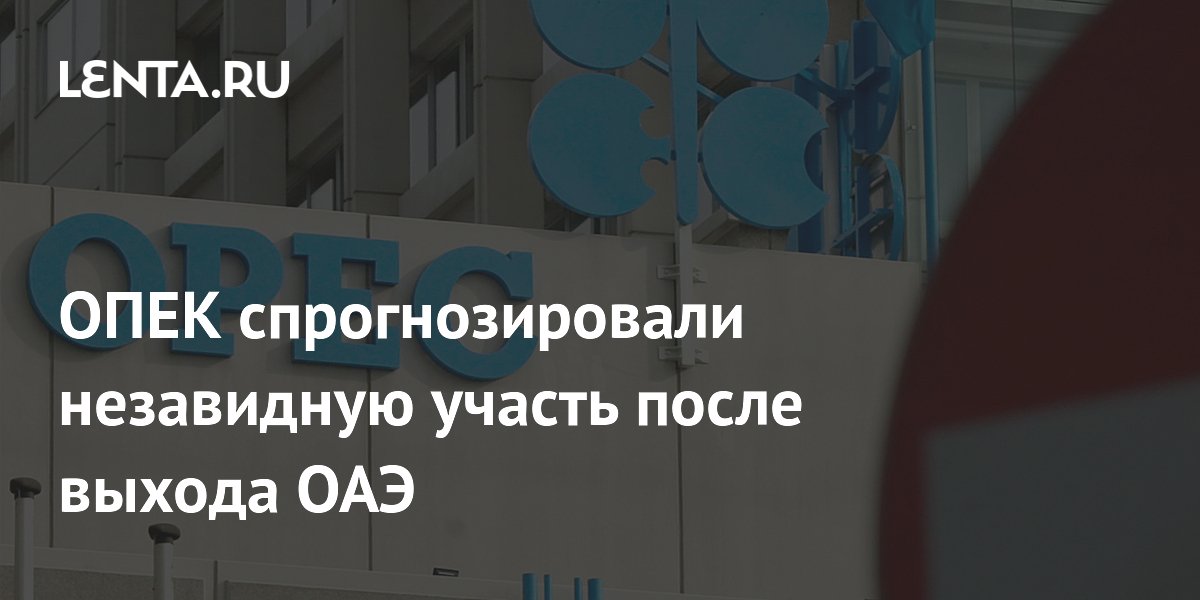 ОПЕК спрогнозировали незавидную участь после выхода ОАЭ