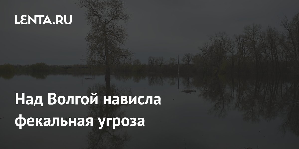 Над Волгой нависла фекальная угроза
