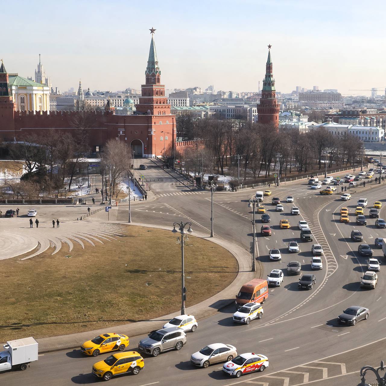 В центре Москвы перекрыли движение