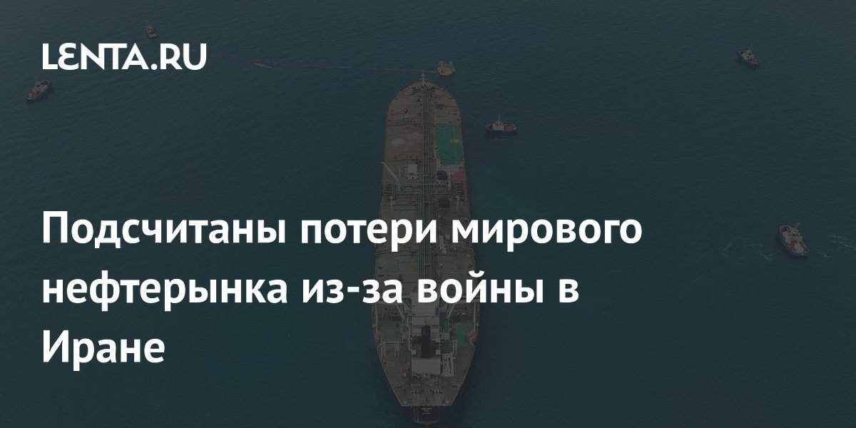 Подсчитаны потери мирового нефтерынка из-за войны в Иране