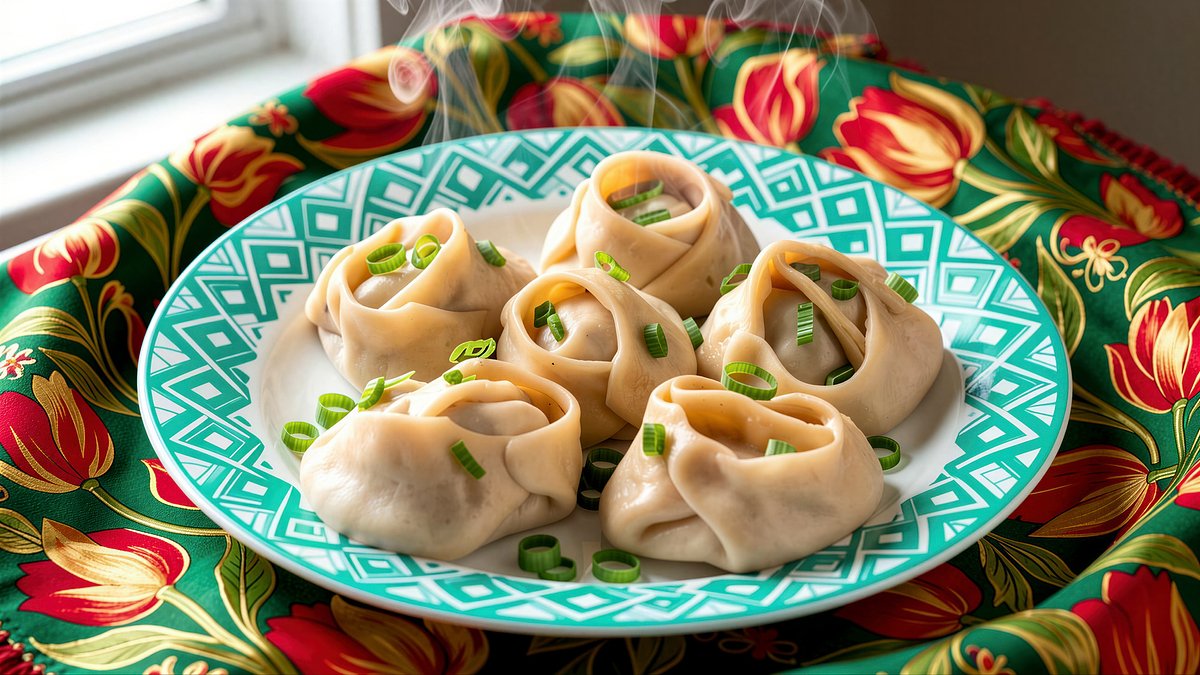 Фарш на манты можно приготовить из двух видов мяса, например из говядины и жирной свинины