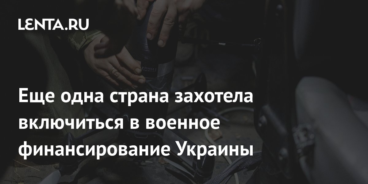 Еще одна страна захотела включиться в военное финансирование Украины