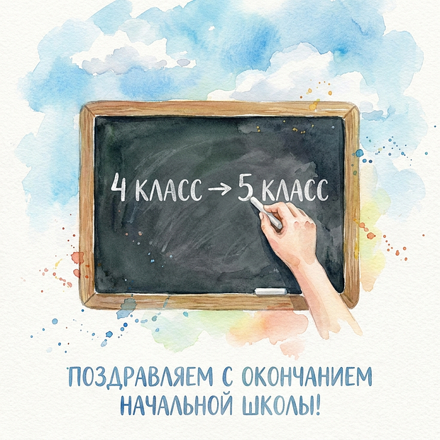 Открытка с душевными словами на выпускной в начальной школе