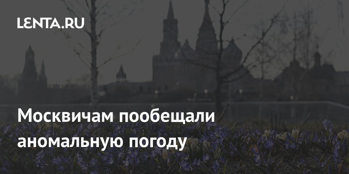 Москвичам пообещали аномальную погоду