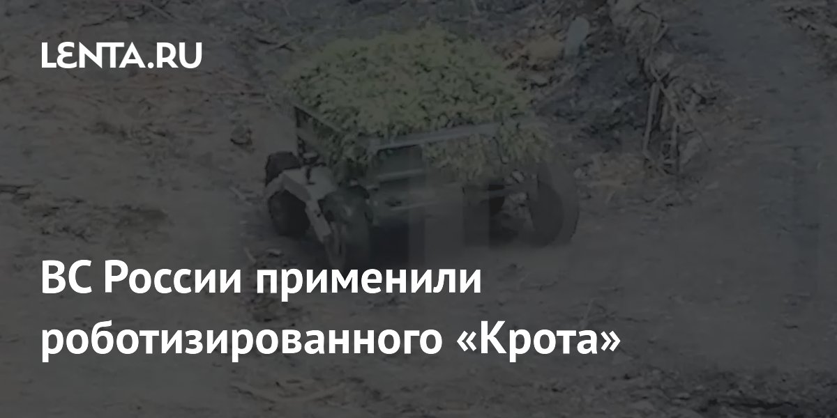 ВС России применили роботизированного «Крота»