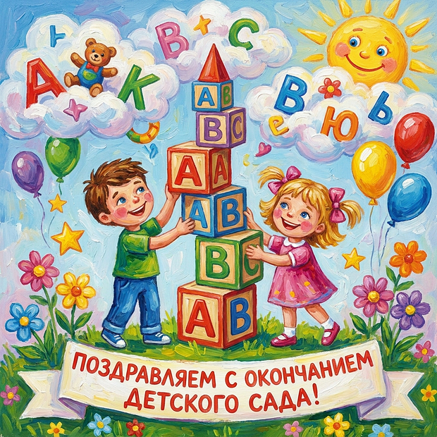 Бесплатная картинка на выпускной из детского сада
