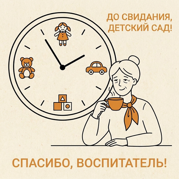 Открытка на выпускной из детского сада для воспитателей