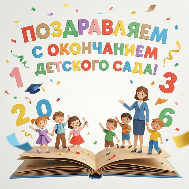 Открытка на выпускной из детского сада