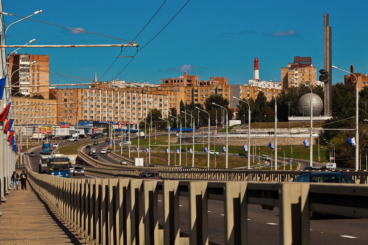 Шоссе Р92 на въезде в Калугу