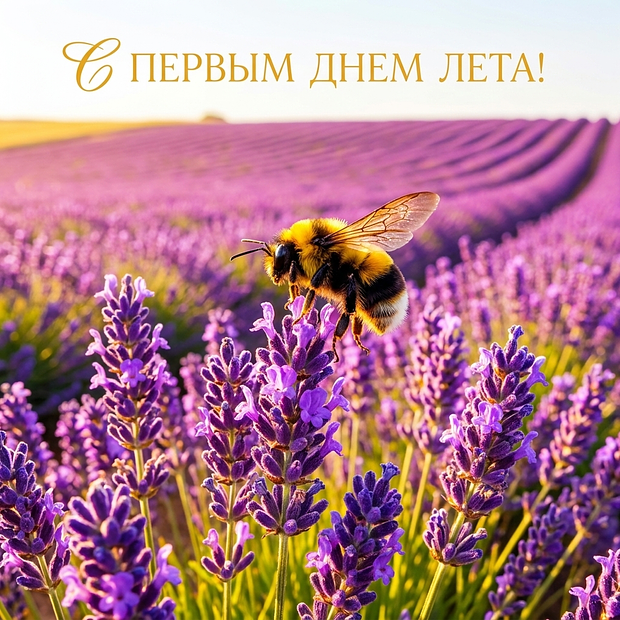 Картинка с поздравлением на первый день лета