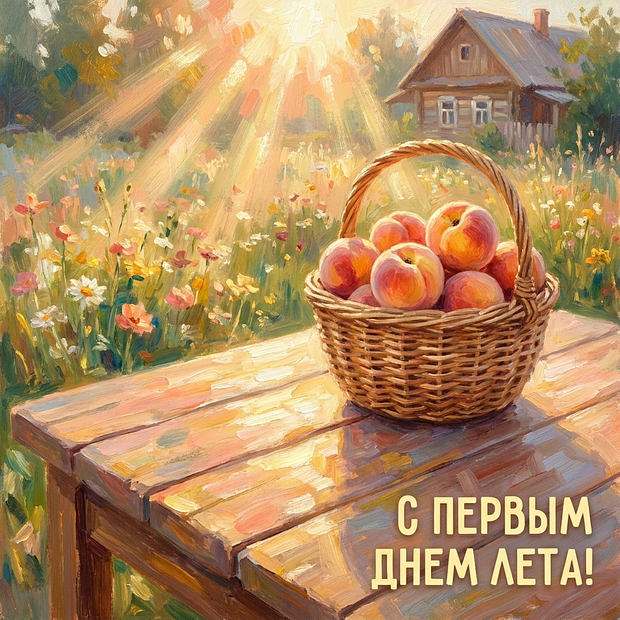 Открытка с первым днем лета