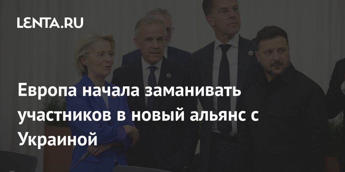 Европа начала заманивать участников в новый альянс с Украиной