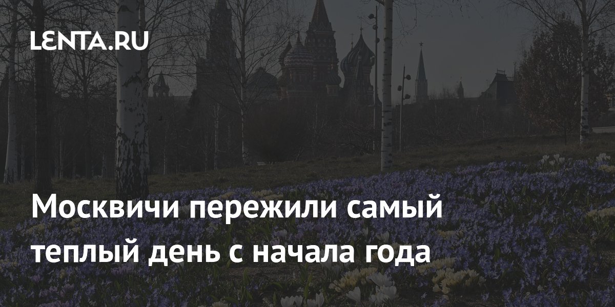 Москвичи пережили самый теплый день с начала года