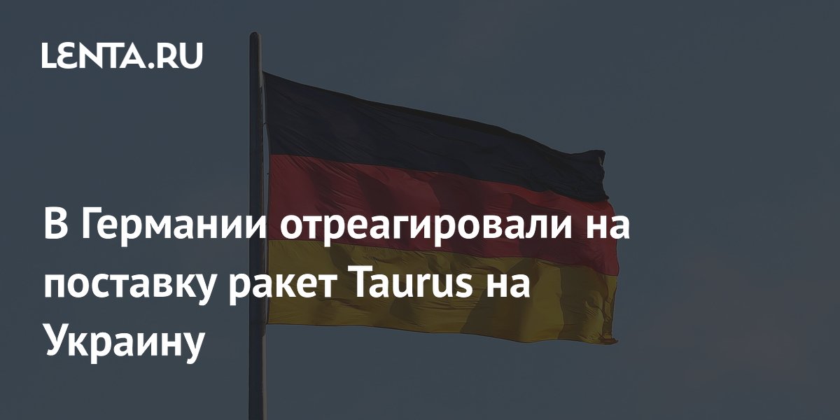 В Германии отреагировали на поставку ракет Taurus на Украину