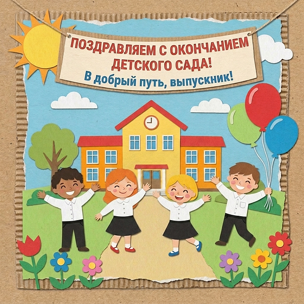 Картинка с душевными словами на выпускной из детского сада