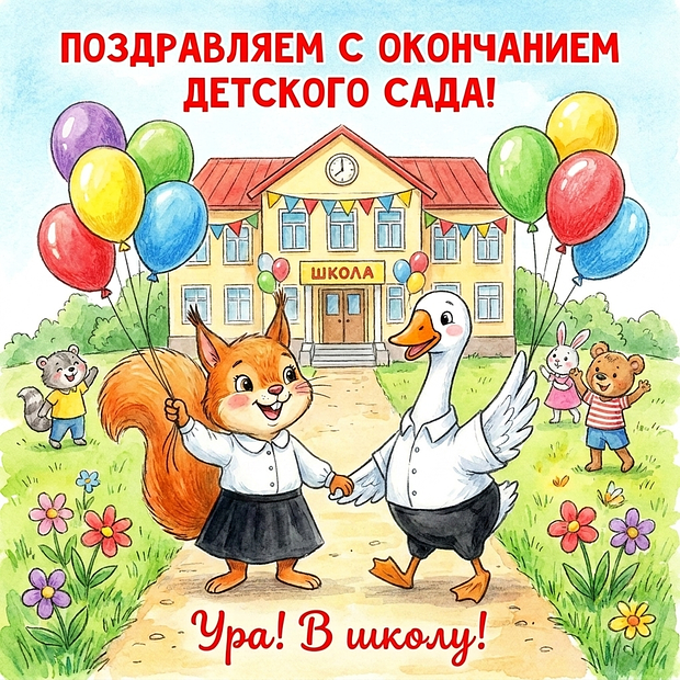 Бесплатная картинка на выпускной из детского сада