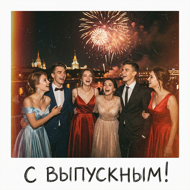 Красивая картинка с выпускным из старших классов 
