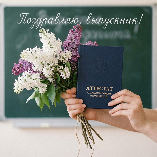 Бесплатная картинка на выпускной из старших классов
