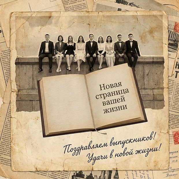 Открытка для выпускников
