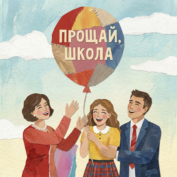 Открытка на выпускной в старших классах для родителей
