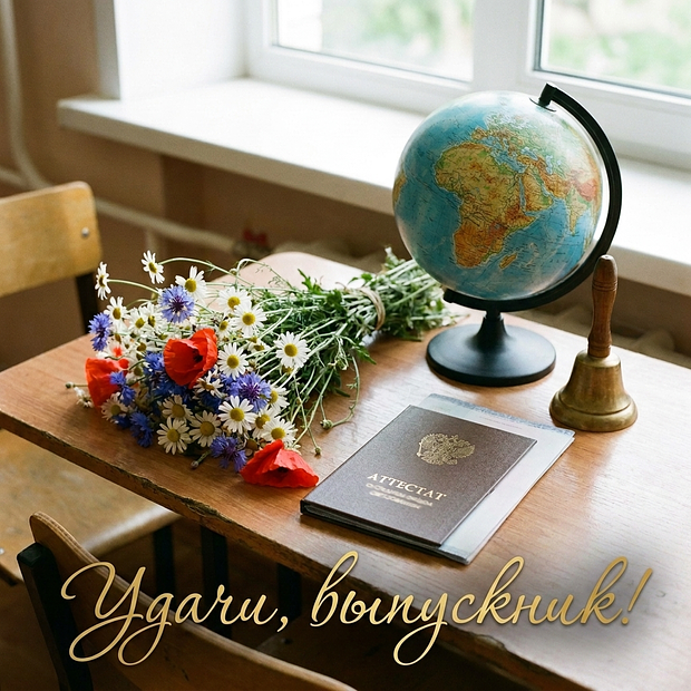 Бесплатная открытка на выпускной

