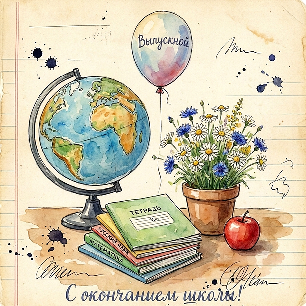 Картинка с душевными словами на выпускной
