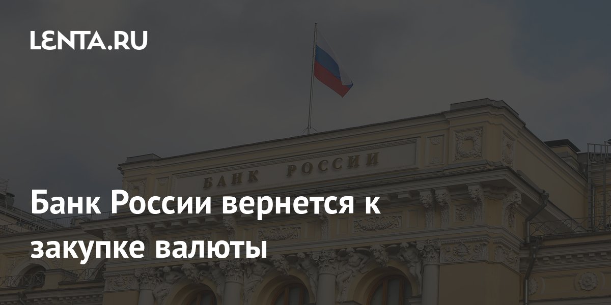 Банк России вернется к закупке валюты
