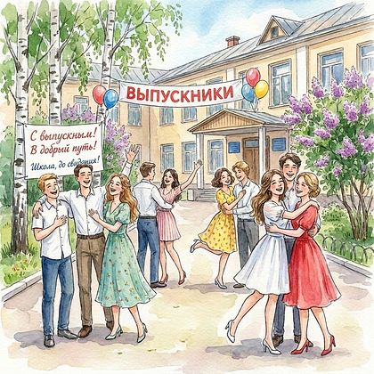 Открытка на выпускной