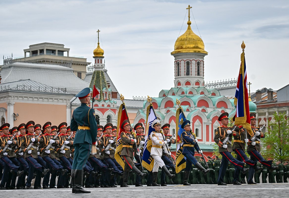 Военнослужащие КНДР на военном параде в Москве в честь 81-й годовщины Победы в Великой Отечественной войне