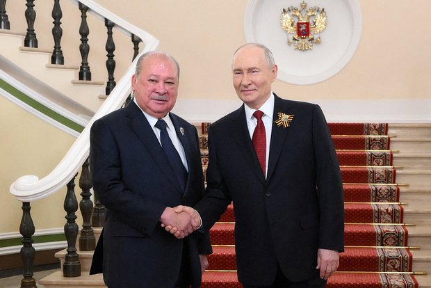 Правитель Малайзии Султан Ибрагим и Владимир Путин