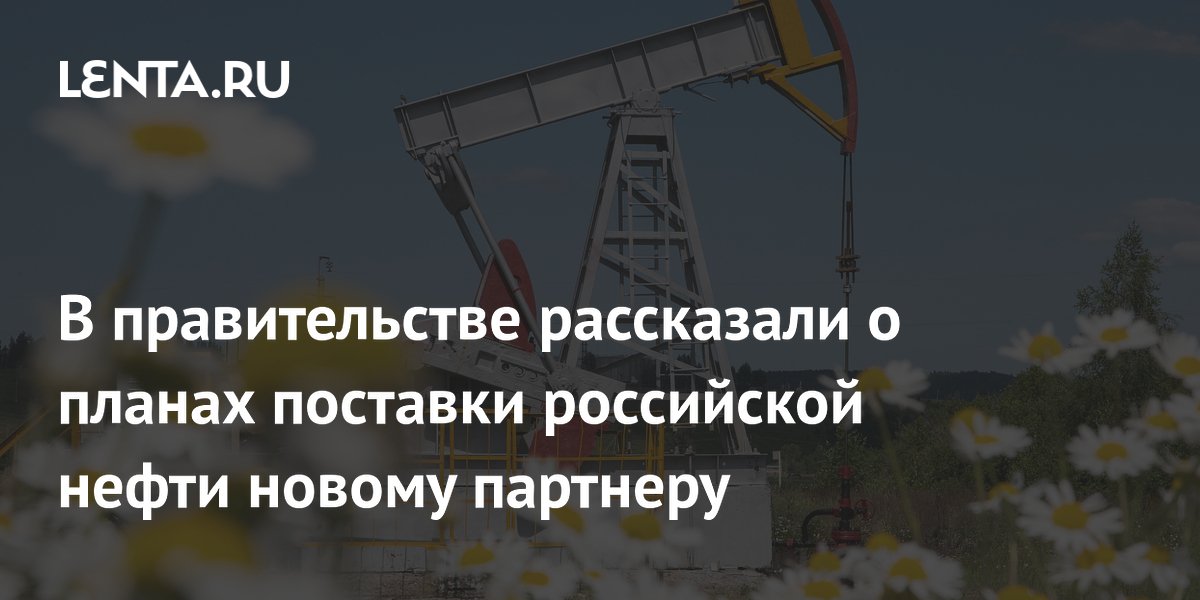 В правительстве рассказали о планах поставки российской нефти новому партнеру
