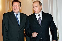 Герхард Шредер и Владимир Путин